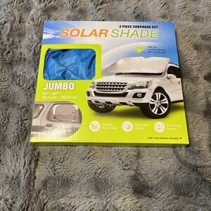 TYPE S Windshield Silver Foil Sunshade 3-Piece Kit (Jumbo)
